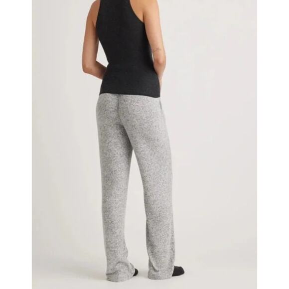 Quince Brushed Lounge Straight Leg Pants Heather Grey Size Large - Picture 3 of 11